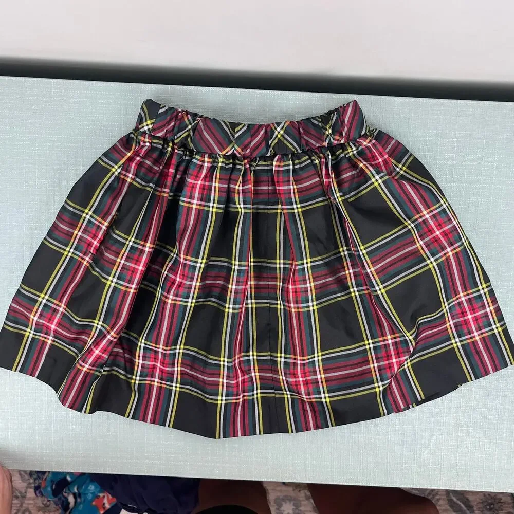 Crewcuts Girls' Pull on Skirt in Stewart Tartan Plaid 6-7